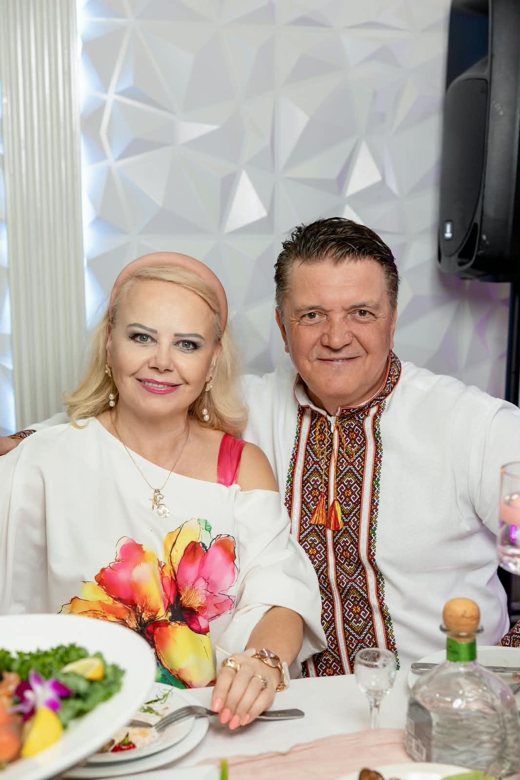 Nataliya and Yaroslav Dub together at a live event